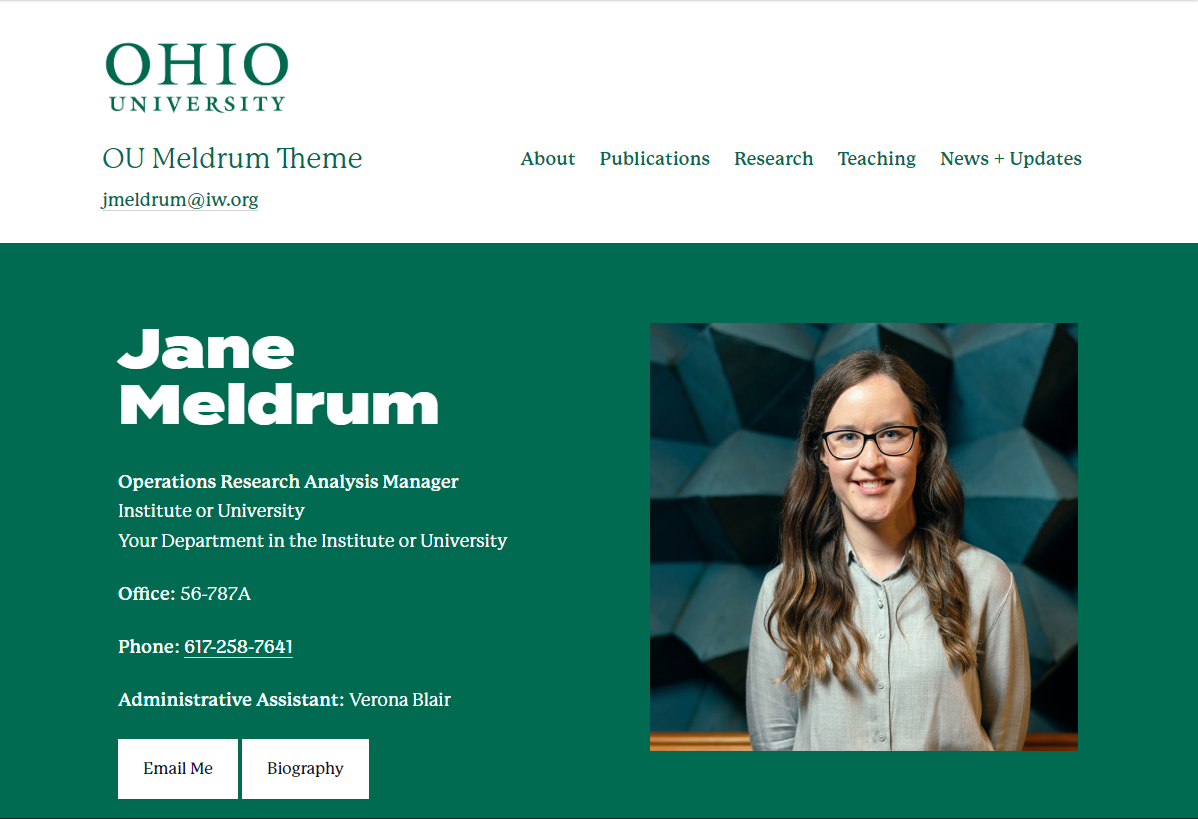Ohio U Meldrum screenshot