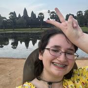 A picture of Lina G at Angkor Wat, Siem Reap, Cambodia