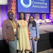 Dr Bhat with PhD Students at the ACA Conference