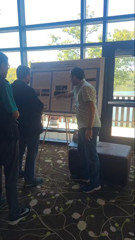 Jacob Schaupp presenting his poster.